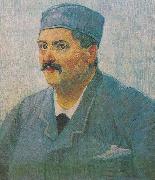 Portrait of a male person with cap Vincent Van Gogh